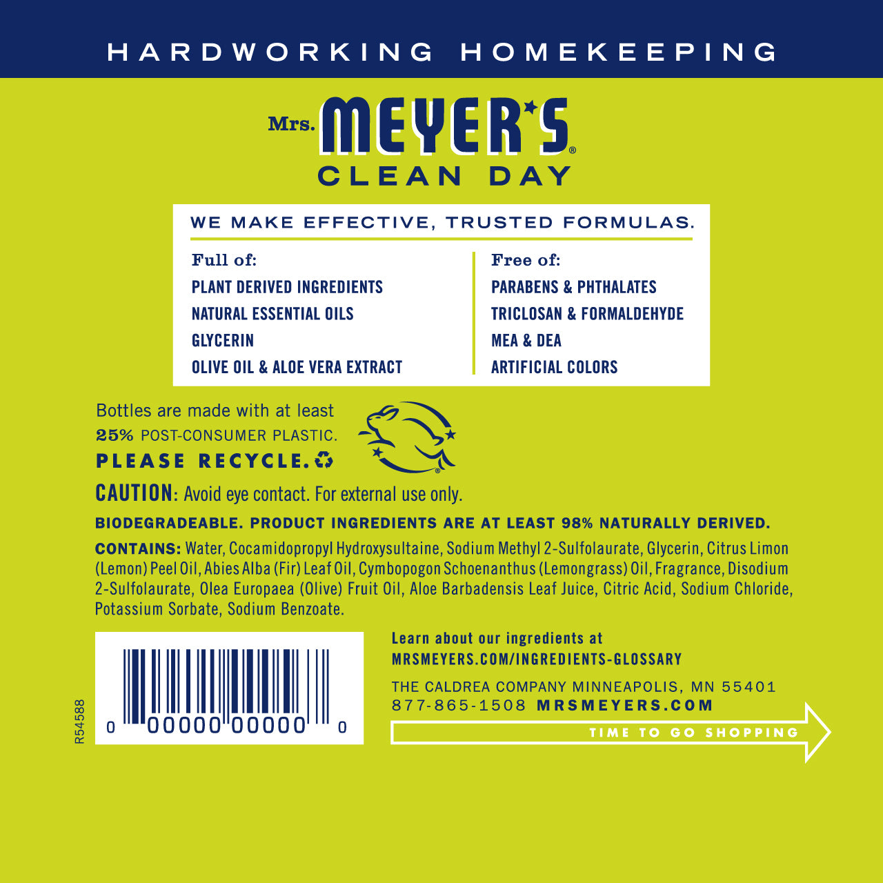 Mrs. Meyer's Lemon Verbena Liquid Hand Soap Refill – 33oz