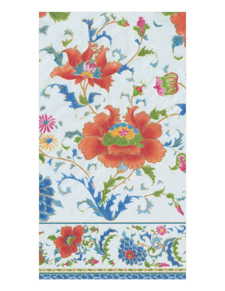 Caspari Chinese Ceramic White Guest Towels - 15pk