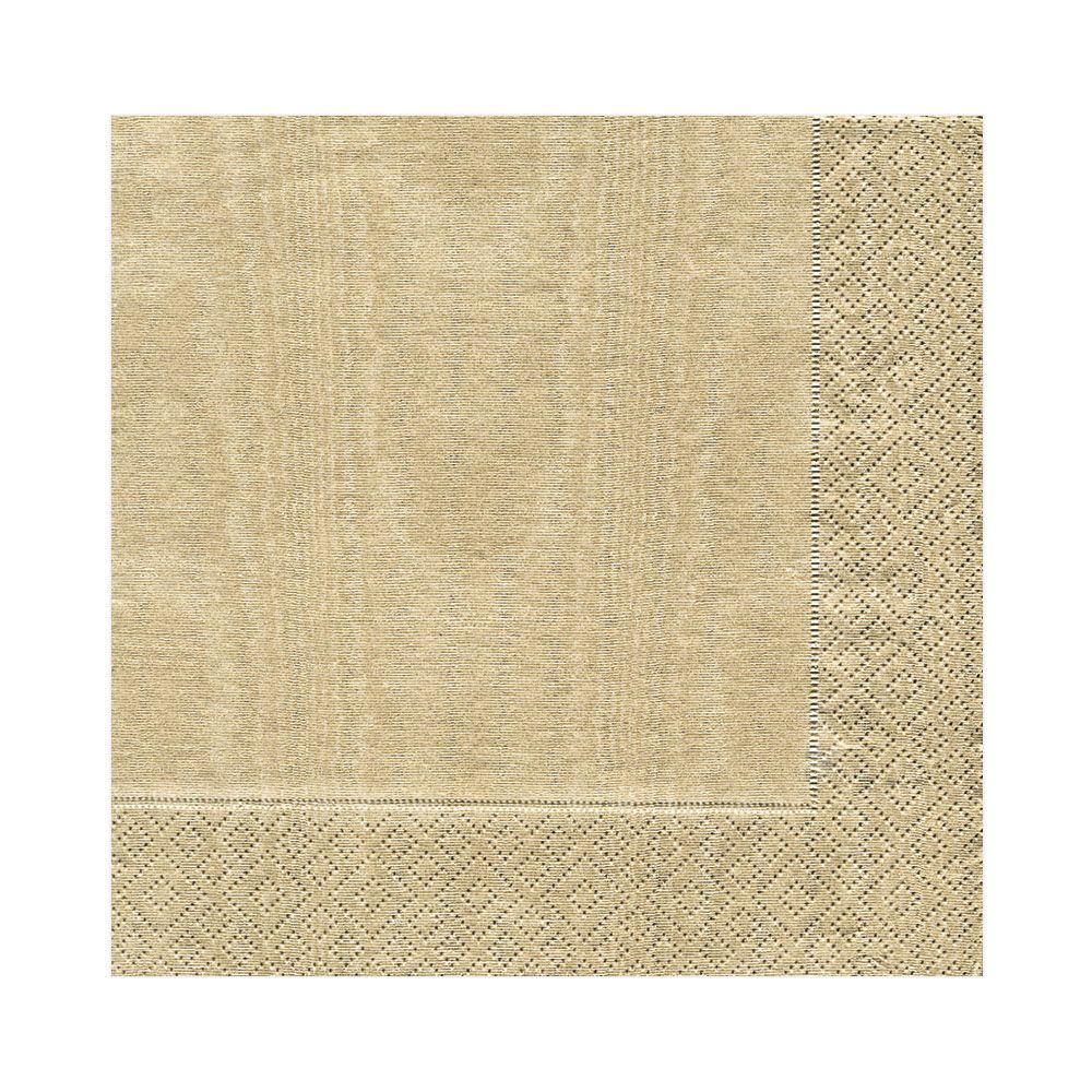 Caspari Moiré Gold Luncheon Napkins - 20pk