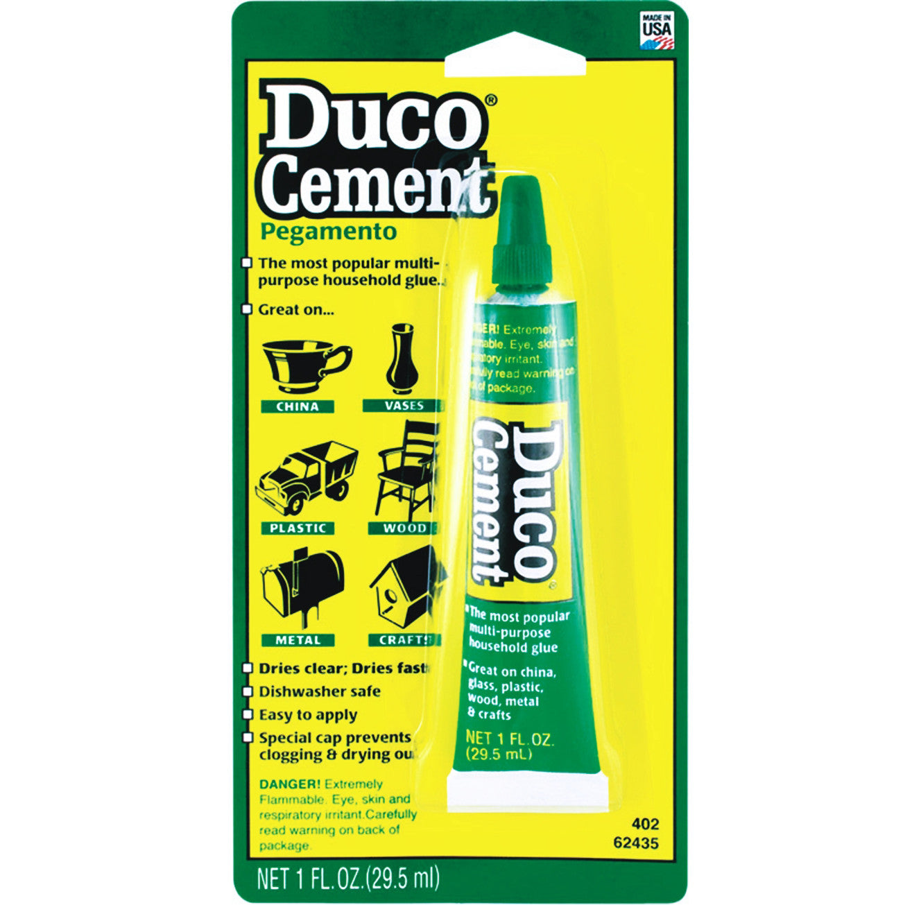 Duco Cement Multi-Purpose Household Glue - 1 fl oz tube
