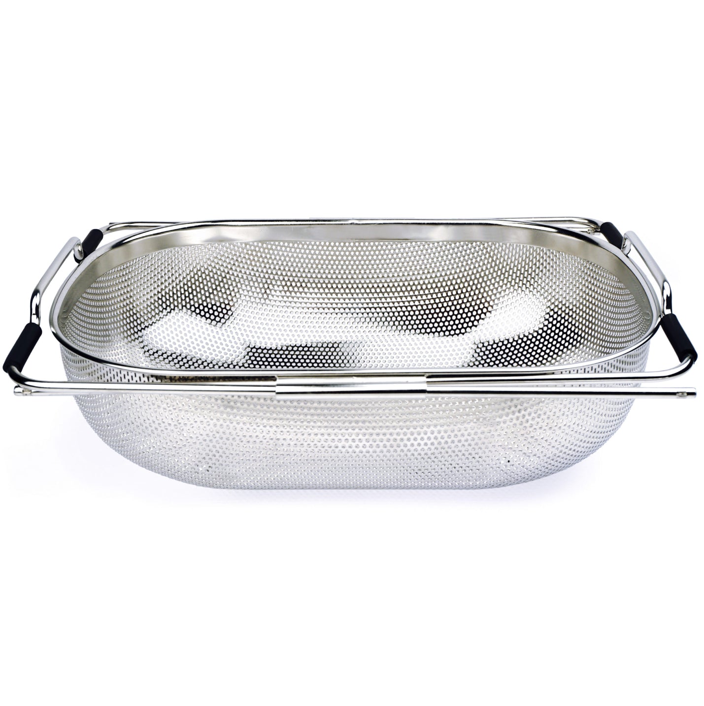 Precision Pierced Over-The-Sink Stainless Steel Drainer