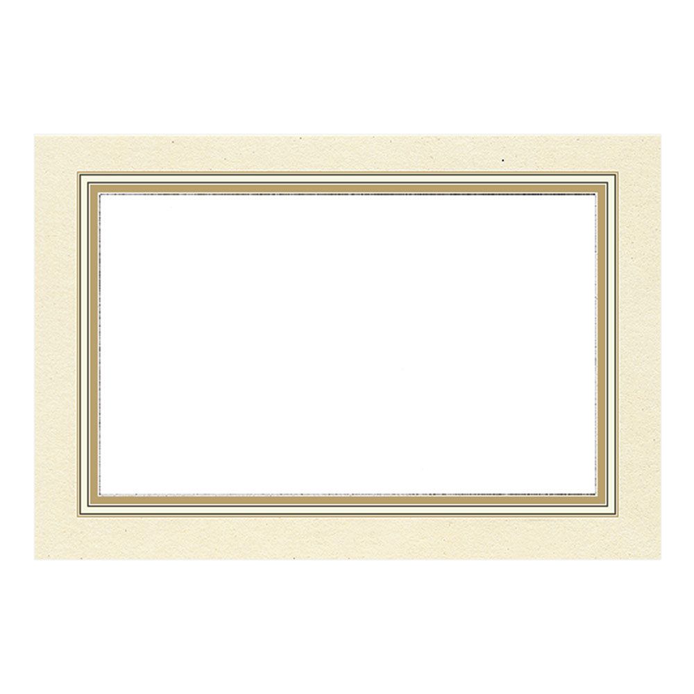Caspari Gold Border Place Cards - 10pk
