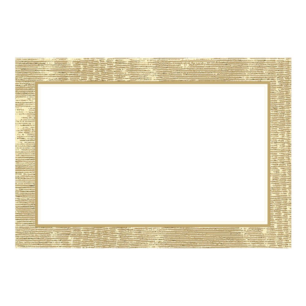 Caspari Moiré Gold Place Cards - 10pk