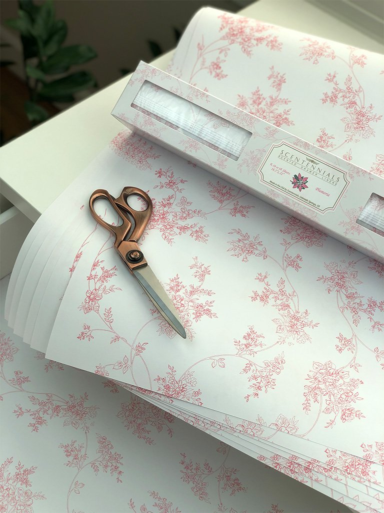 Heritage Rose Scented Drawer Liners