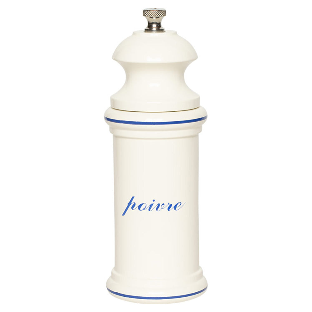 Provencal Handcrafted Wood Pepper Mill – White