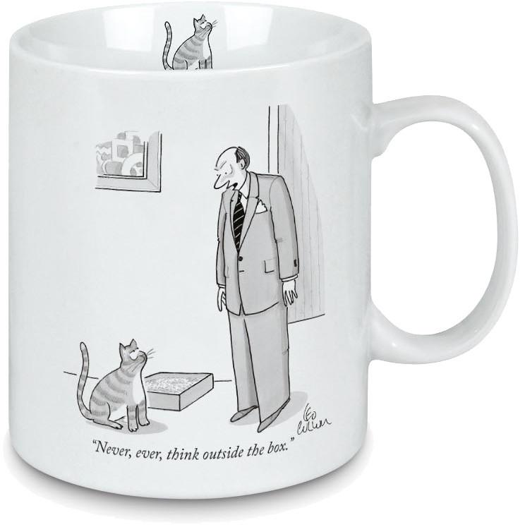 New Yorker Cartoon Mug - Outside The Box