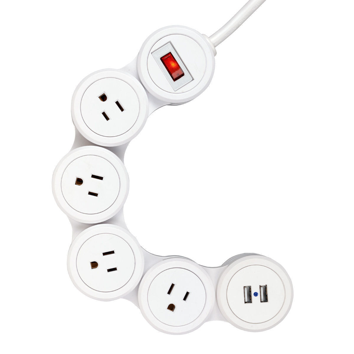 Flexible Surge Protector Power Strip