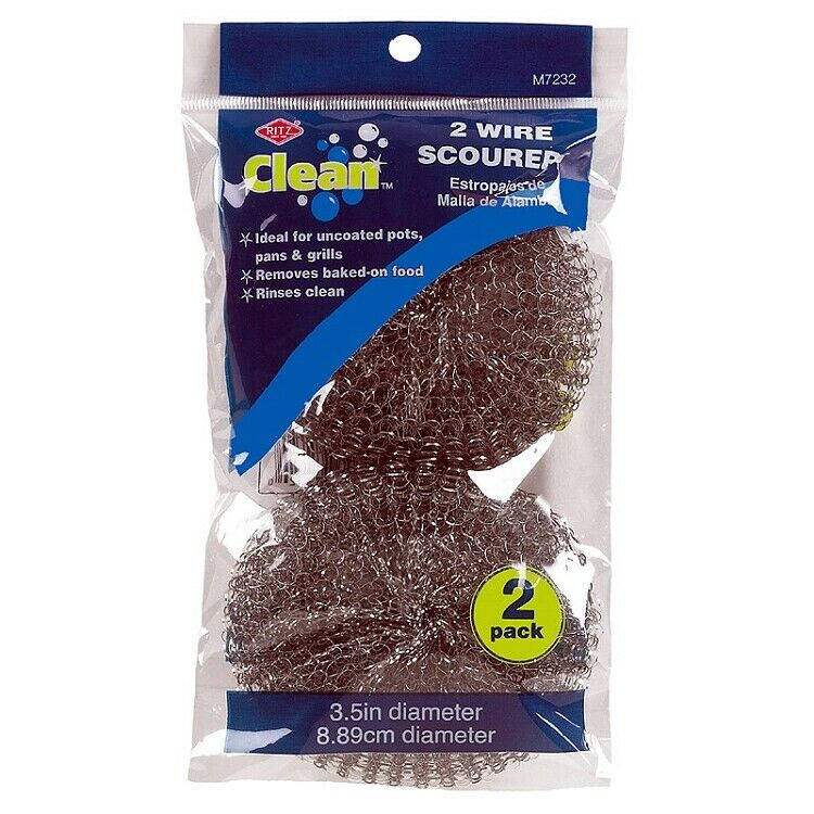 Ritz Clean Wire Mesh Scourer – 2pk
