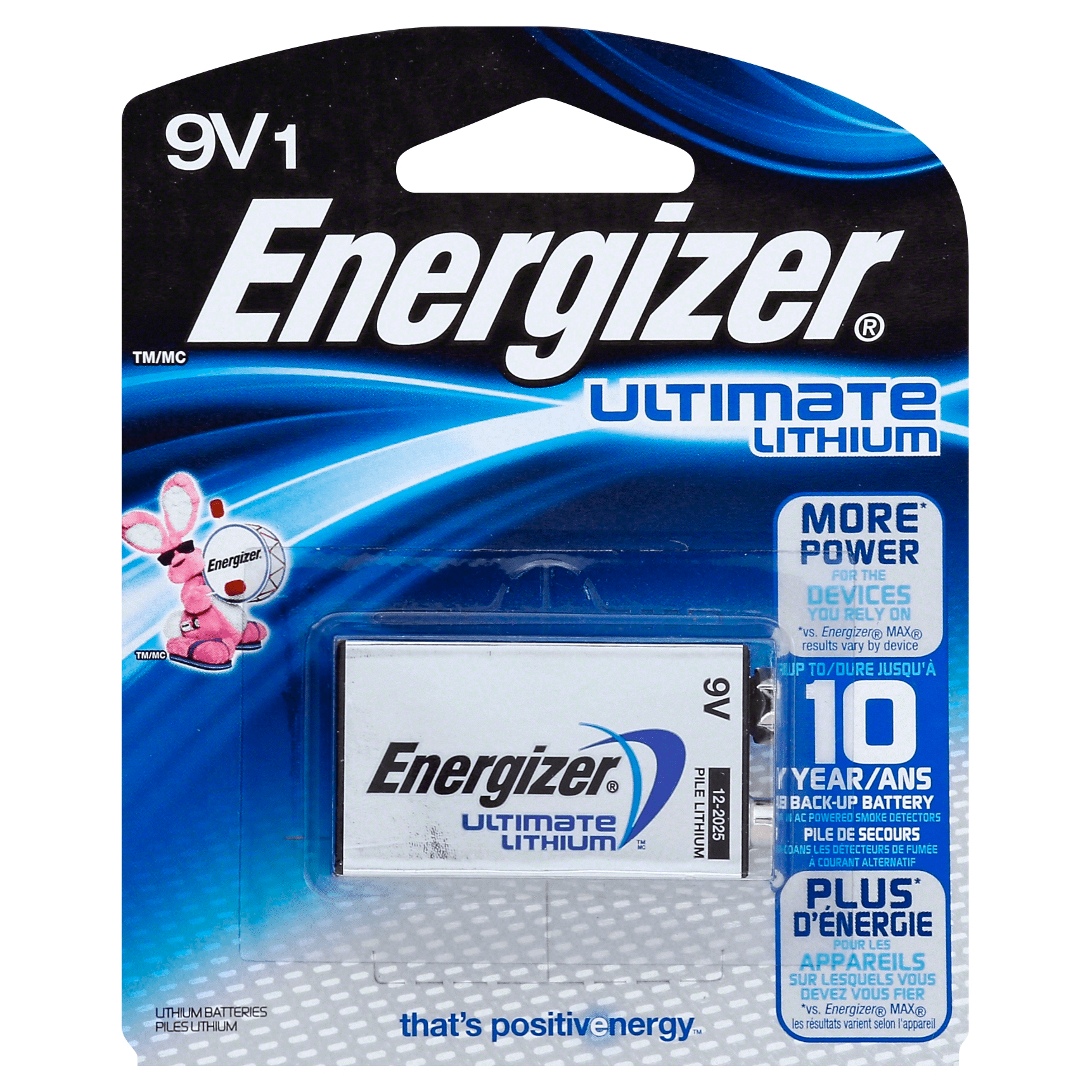 Energizer Ultimate Lithium 9V Battery