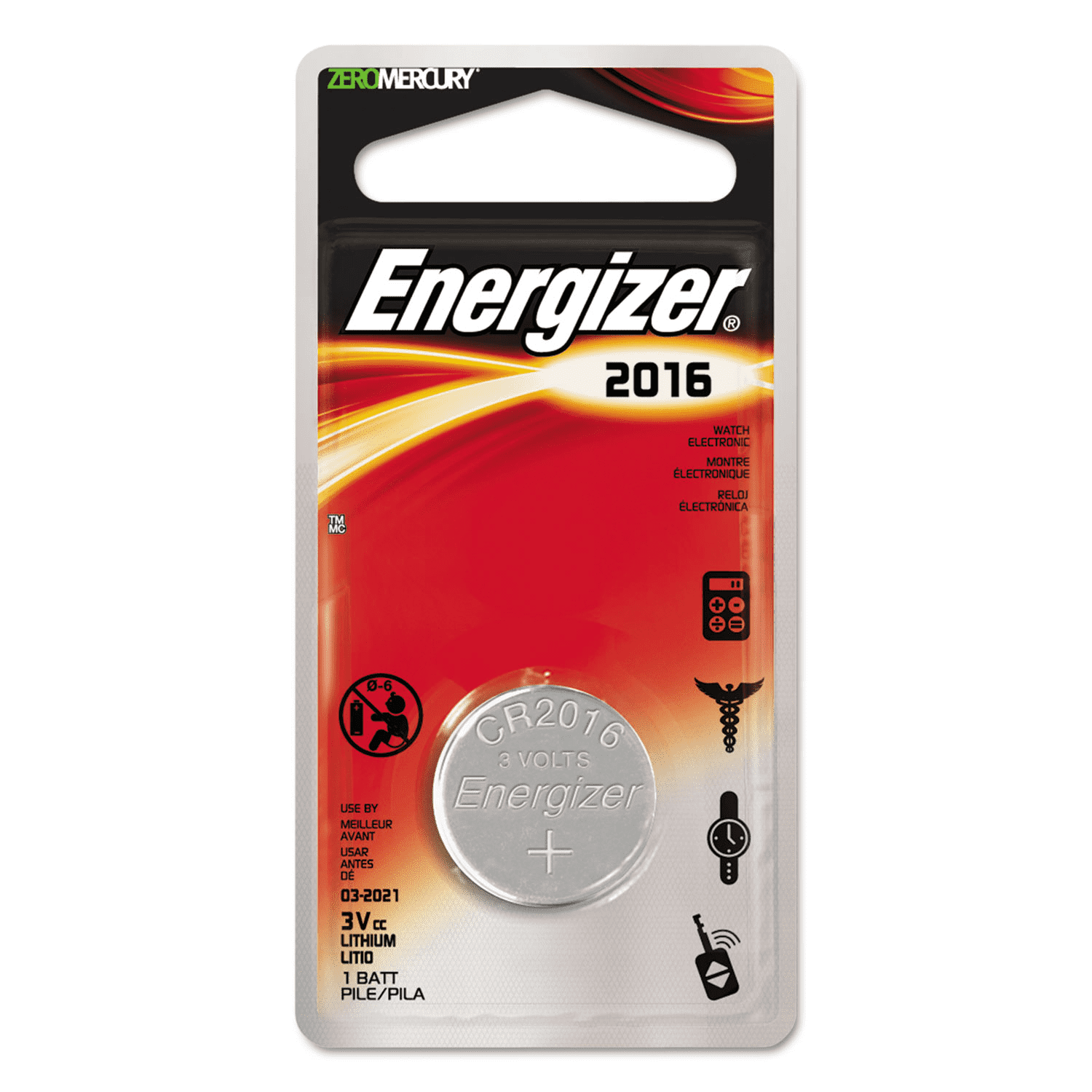 Energizer Lithium 2016 Battery