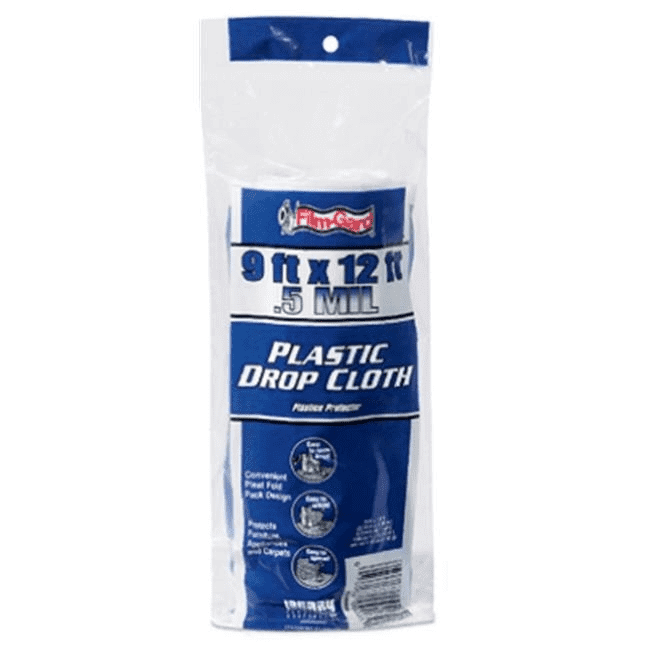 Plastic Drop Cloth – 9' x 12'