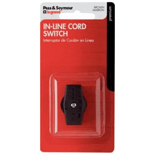 Miniature In-Line Cord Switch – Brown