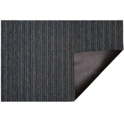 Chilewich Shag Skinny Stripe Doormat – Steel – 18" x 28"