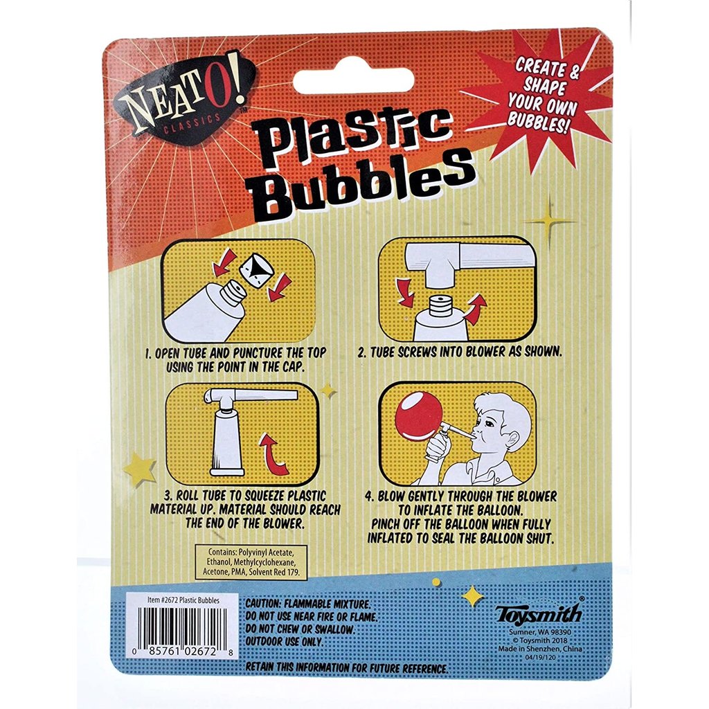 Plastic Blowing Bubbles