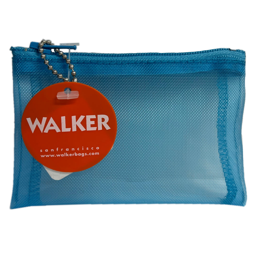 Walker Bags Color Mesh Zip Case – Aqua – 5x7in
