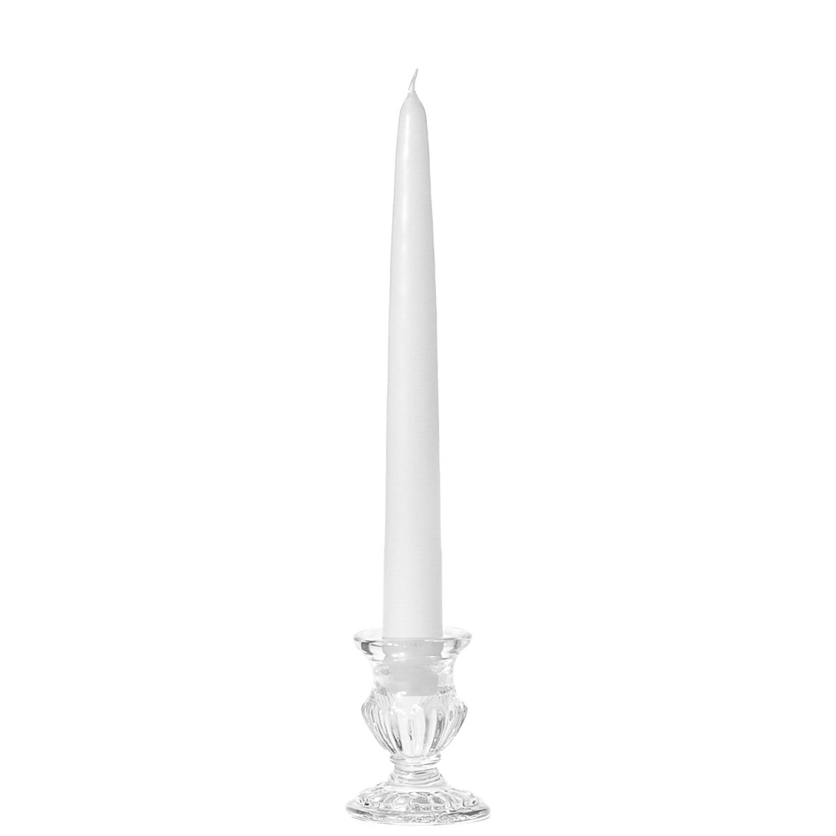 Colonial 10" Handipt Taper Candle – White