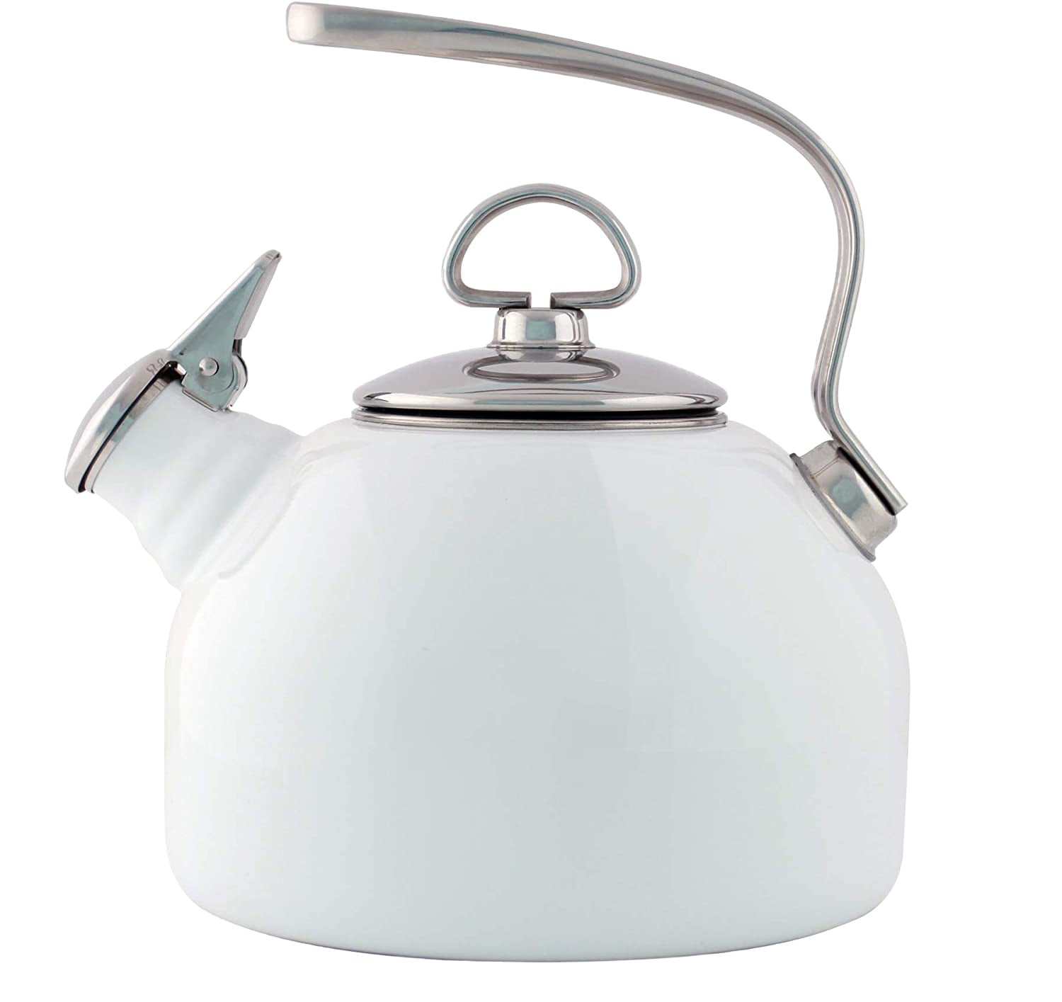 Steel Enamel Chantal Vintage Tea Kettle White Chantal Classic