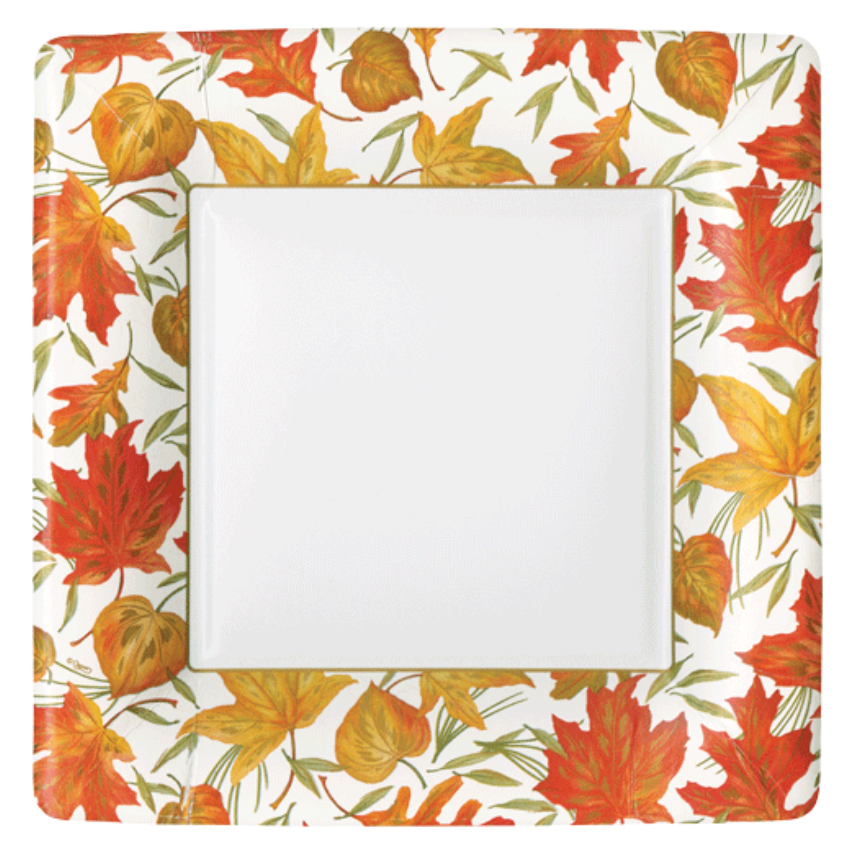 Caspari Woodland Square Paper Dinner Plates - 8pk