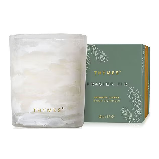 Thymes Frasier Fir Poured Tidings Candle – 6.5 oz
