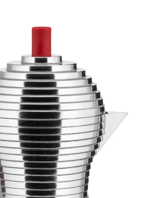 Alessi Pulcina Stovetop Espresso Maker 3 - Cup – Red
