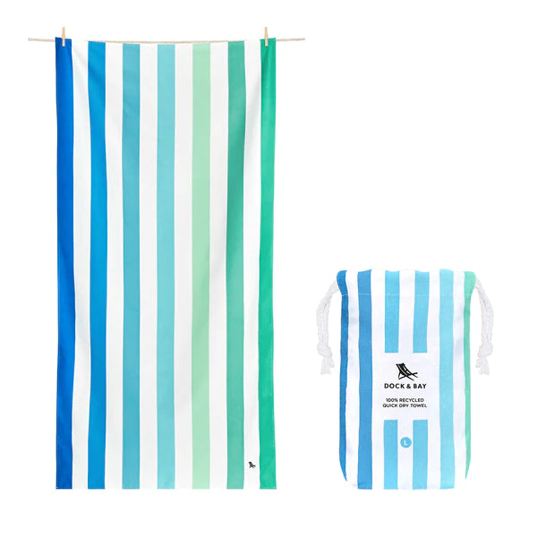 Dock & Bay Quick Dry Towel - Cabana - Eendless River – 78" x 35"