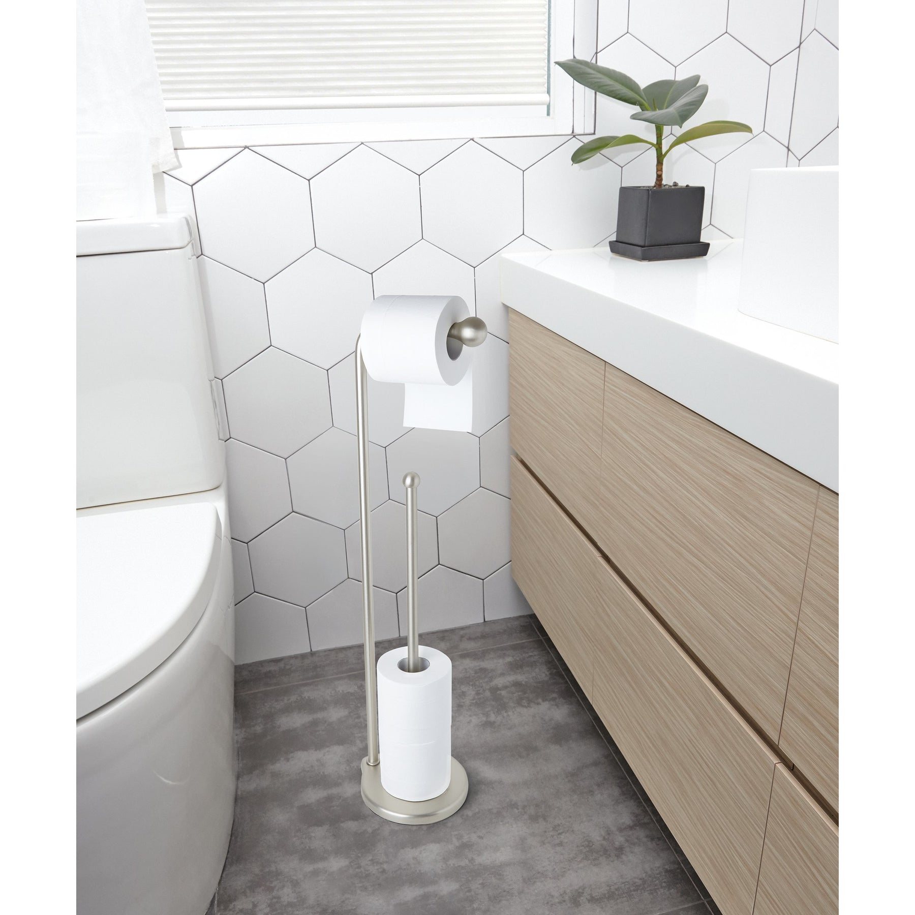 Umbra Teardrop Toilet Paper Stand – Nickel