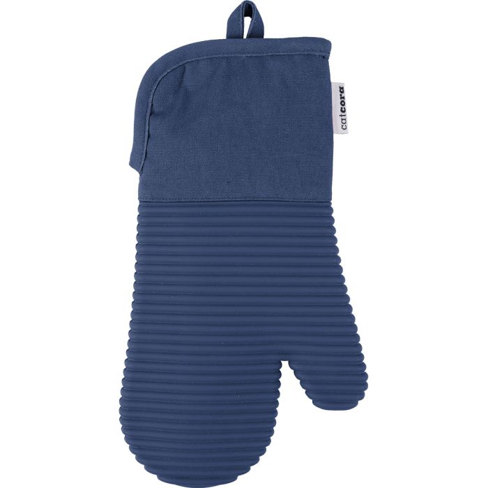 Cat Cora Oven Mitt – Heavyweight Exterior | Quilted Lining | Non-Slip Silicone – Navy