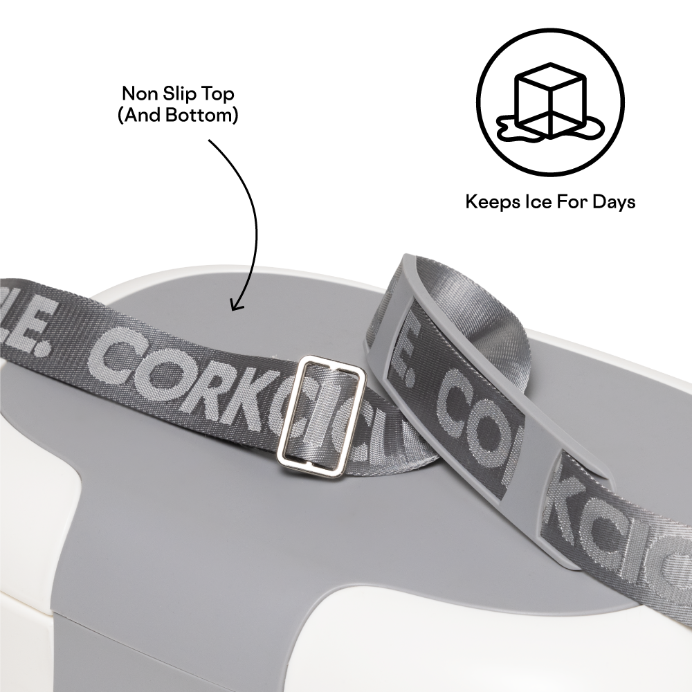 Corkcicle Small Chill Pod Go Hard Cooler – White – 13qt.