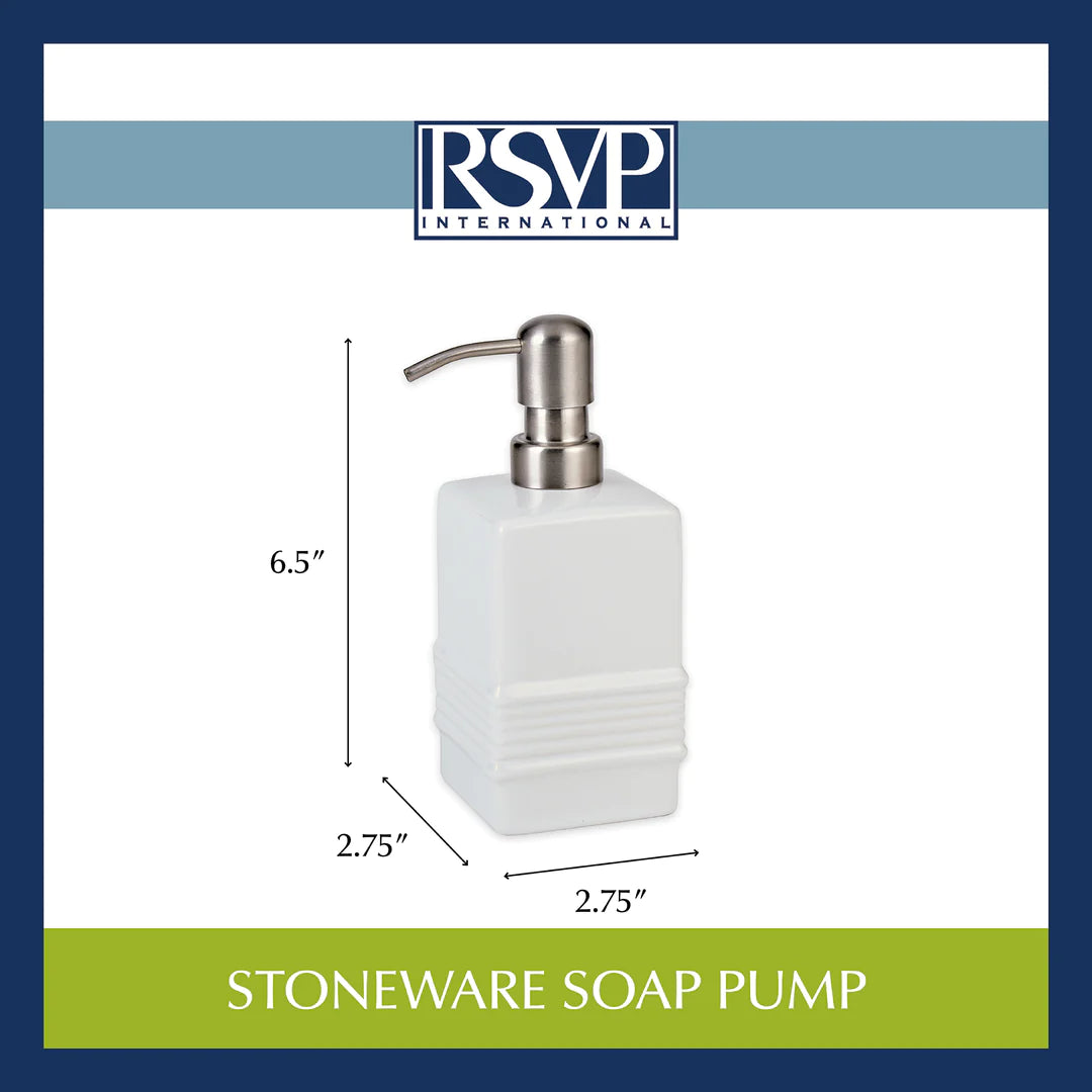 Stonewear Soap Dispenser – White