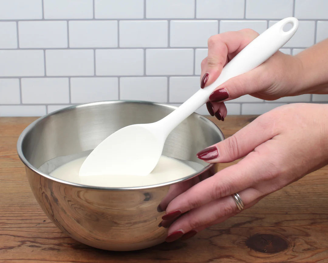 RSVP Ela's Favorite Silicone Spoon - White – 11"