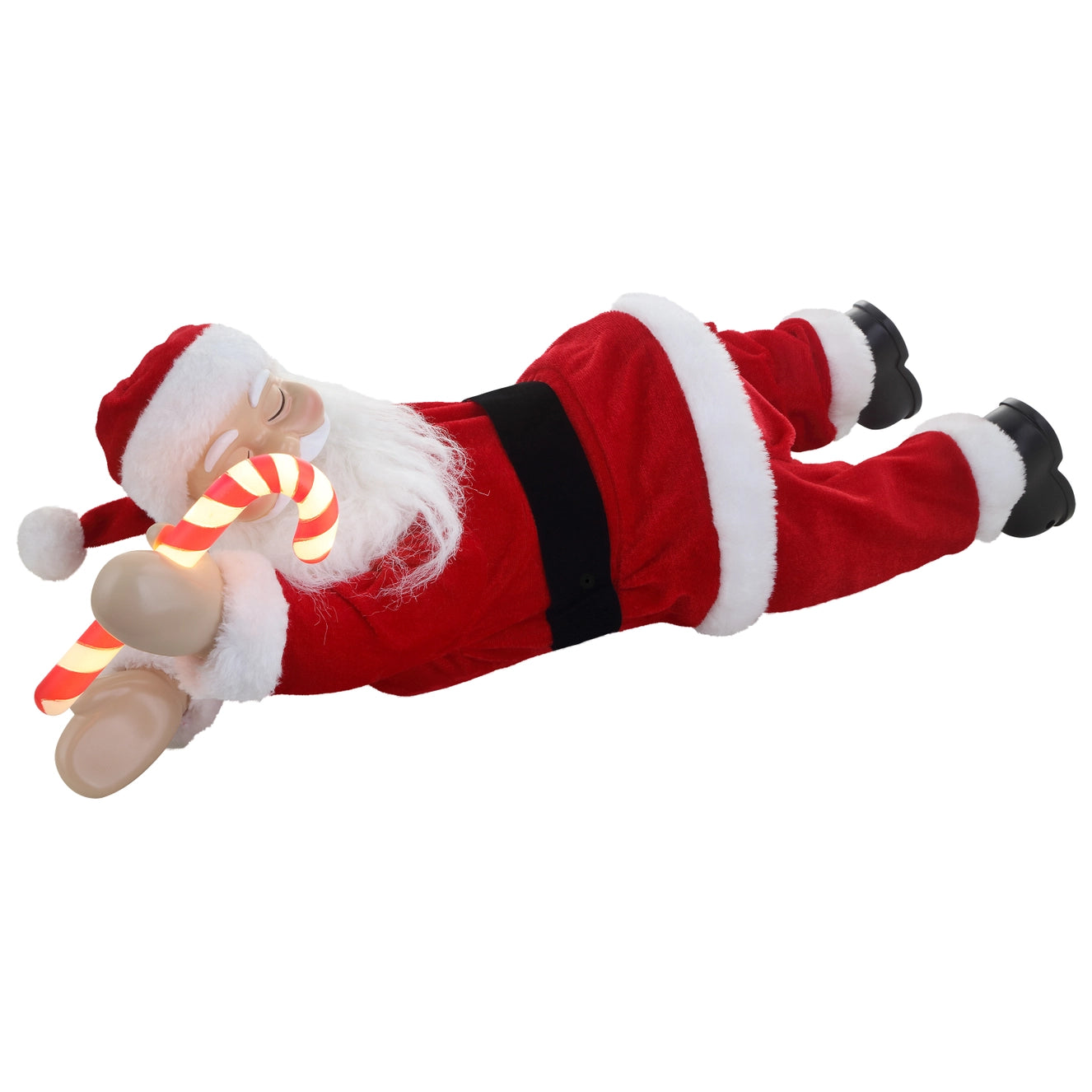 Mr. Christmas Animated Sleeping Santa – 19.3" x 7.5" x 7.3"