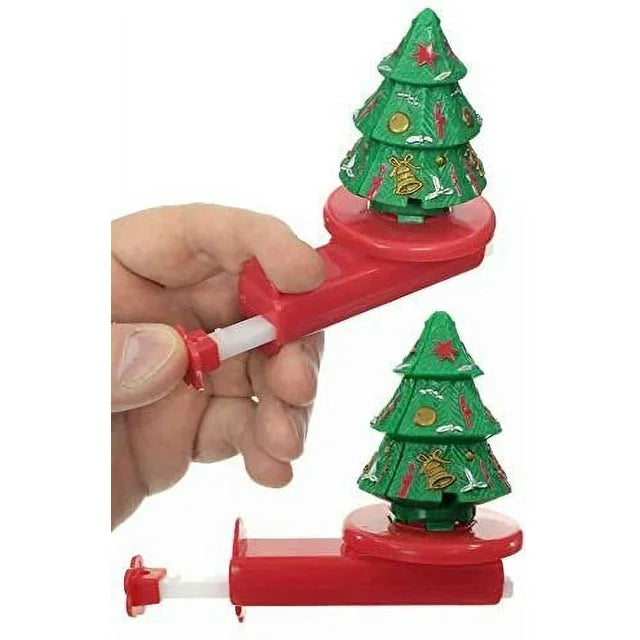 Kurt Adler Santa In Tree Spinner Toy