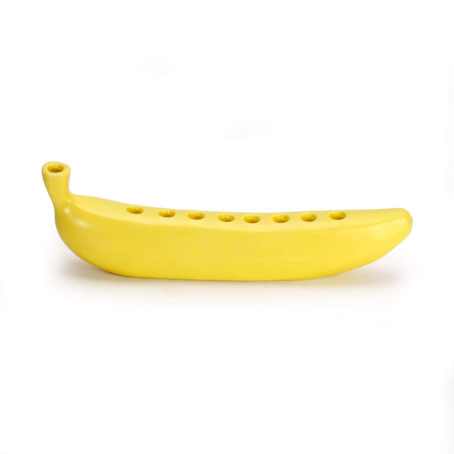 Kikkerland Ceramic Banana Banorah Menorah