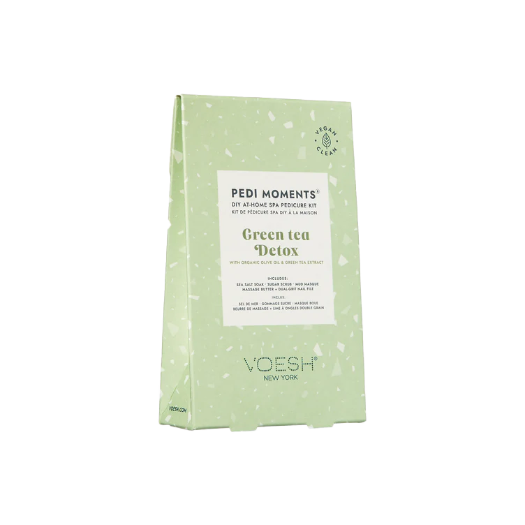 Voesh Pedi Moments Revitalizing At-Home Pedicure Kit – Green Tea Detox