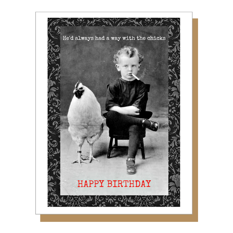 Umlaut Brooklyn Birthday Card – Chicks