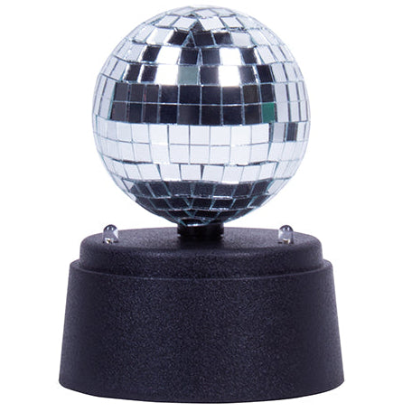 Fizz Mini Disco Mirror Ball LED Rotating Party Light – 5"