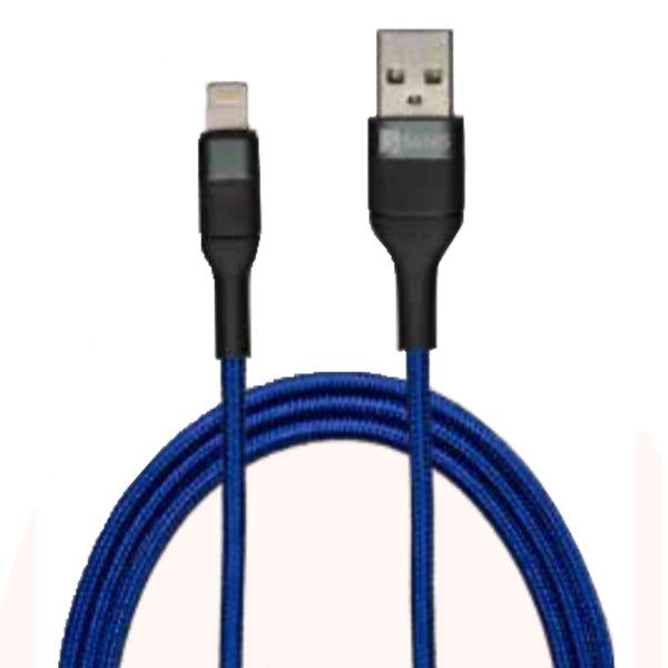 USB to Lightning Charging Cable – 6ft– Blue