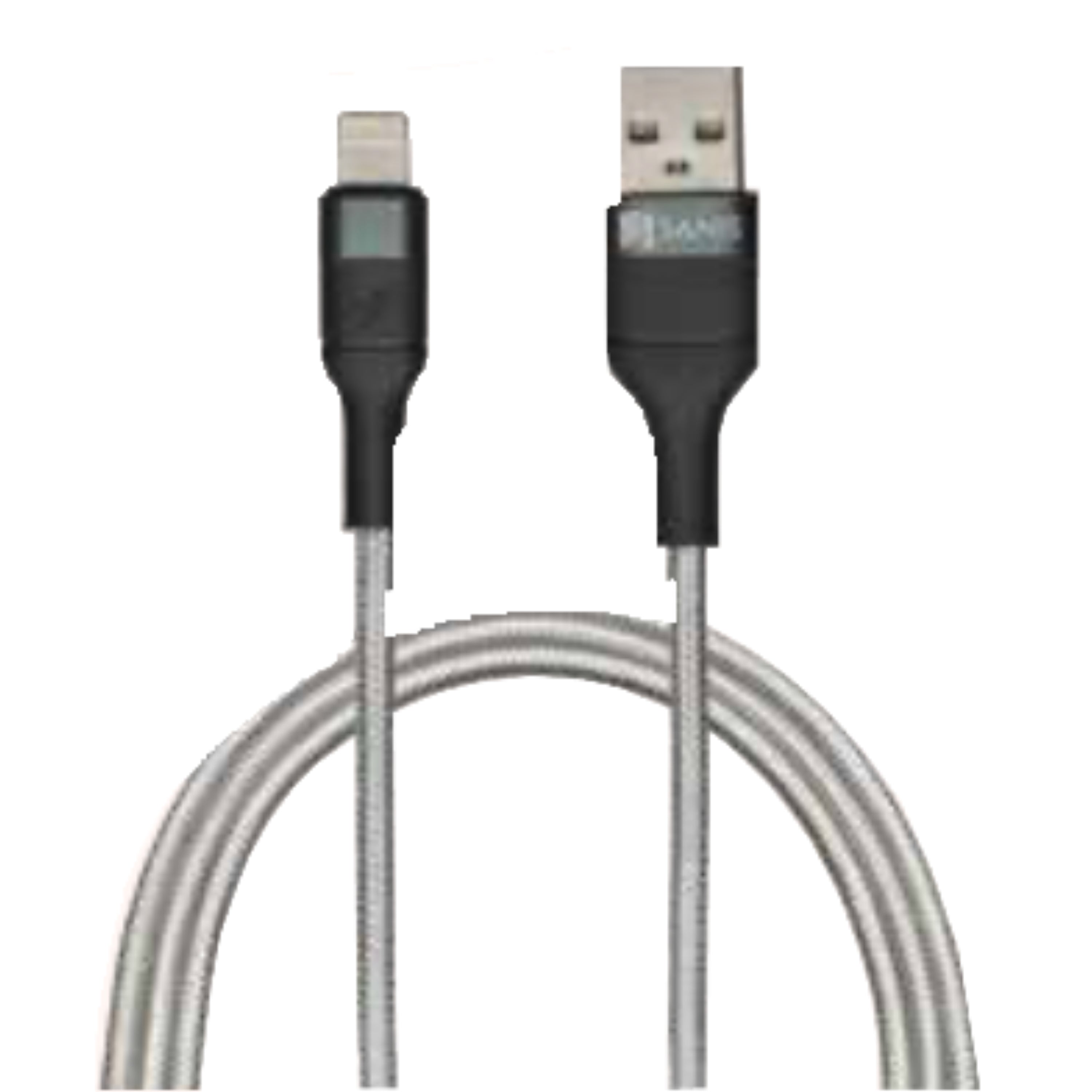 USB A to Lightning Charging Cable – 6ft– Silver