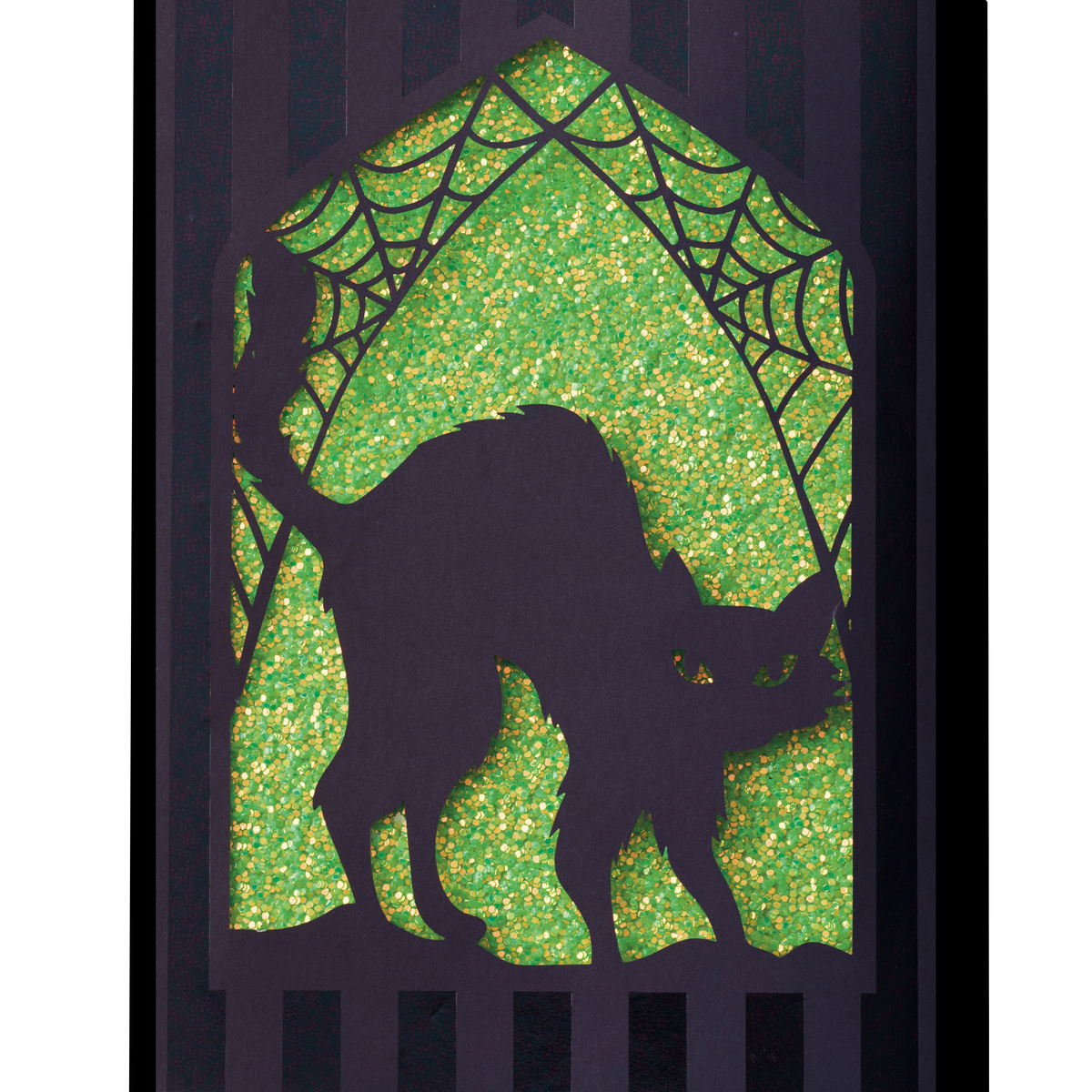 Design Design Halloween Greeting Card – Glowing Bewitching Night – 1 Card & 1 Envelope