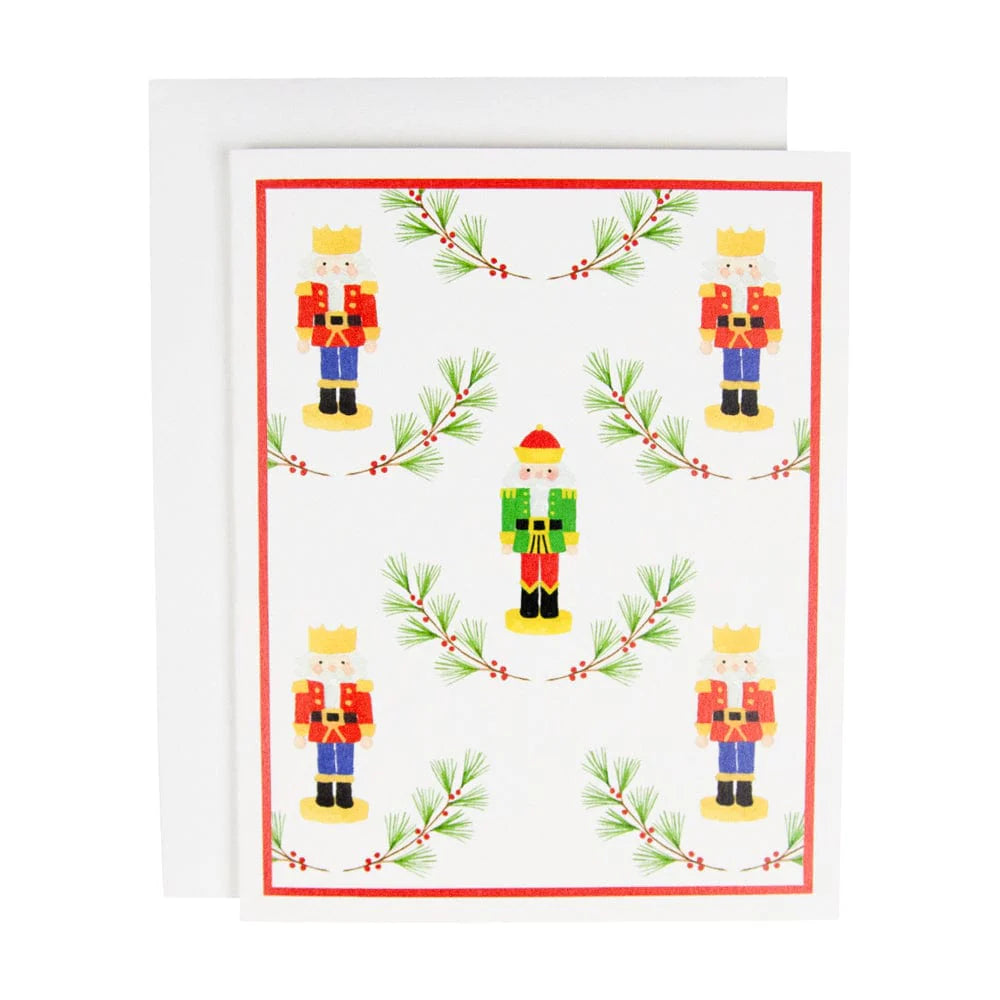 Caspari Little Nutcrackers Boxed Christmas Cards – 15 Cards/Envelopes