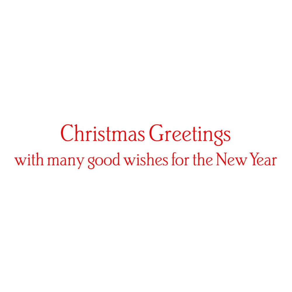 Caspari Christmas Tree Classic Boxed Christmas Cards – 15 Cards/Envelopes