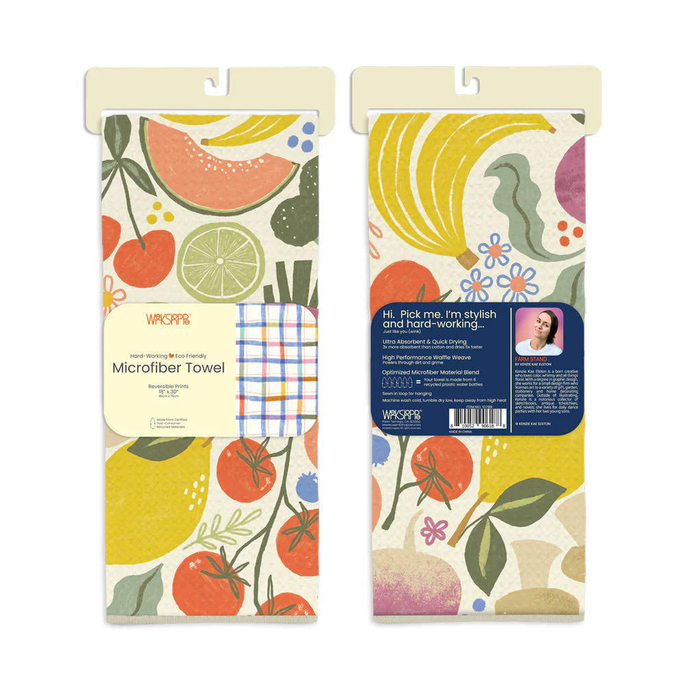 Werkshoppe Microfiber Double Sided Kitchen Towel – Farm Stand