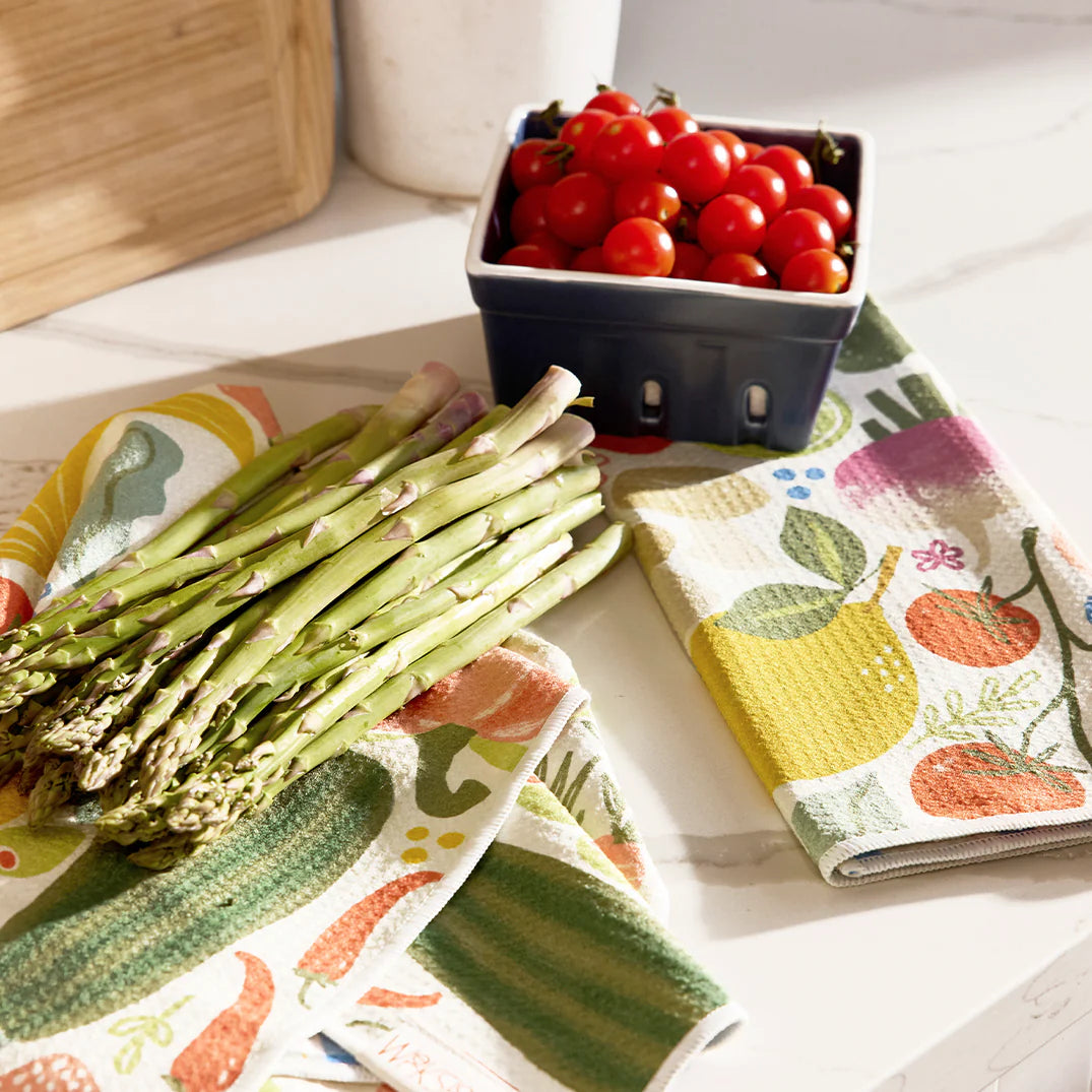 Werkshoppe Microfiber Double Sided Kitchen Towel – Lemon Plaid