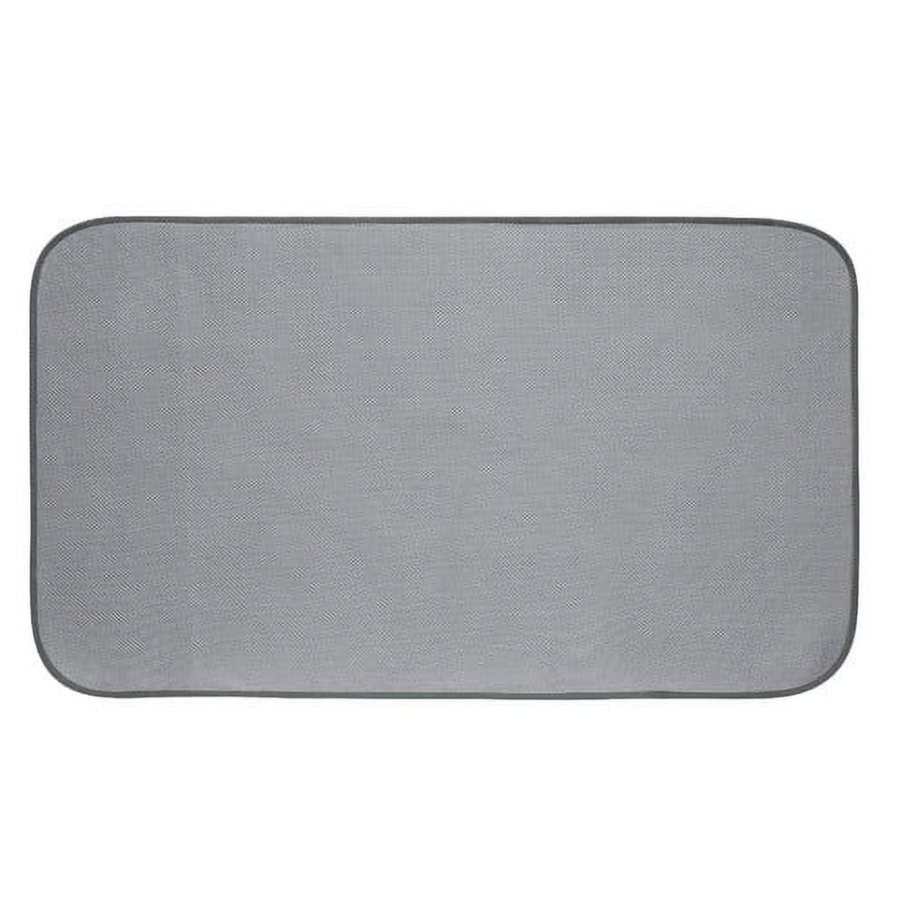InterDesign InterDry Microfiber/ Polyester Bath Mat – Pewter – 24" x 18"