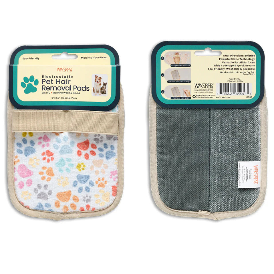 Werkshoppe Paw Prints Pet Hair Remover – Set of 2
