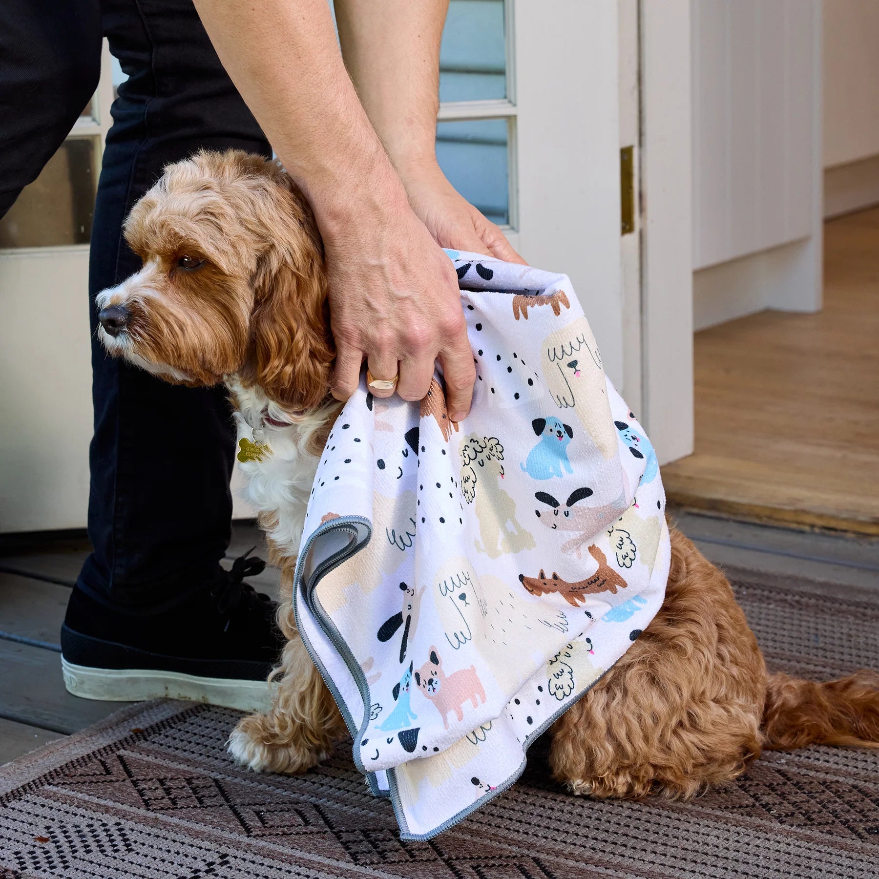 Werkshoppe Pooches & Pups Pet Drying Microfiber towel – 28" x 48"