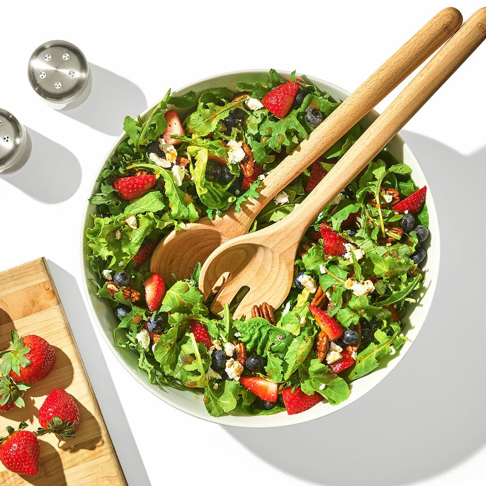 OXO Beechwood Salad Servers – 2-Piece Set