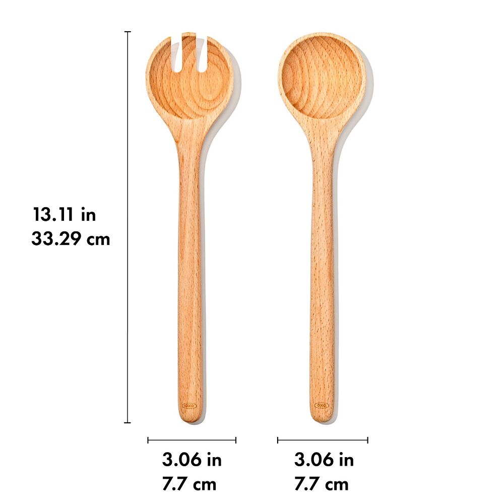 OXO Beechwood Salad Servers – 2-Piece Set