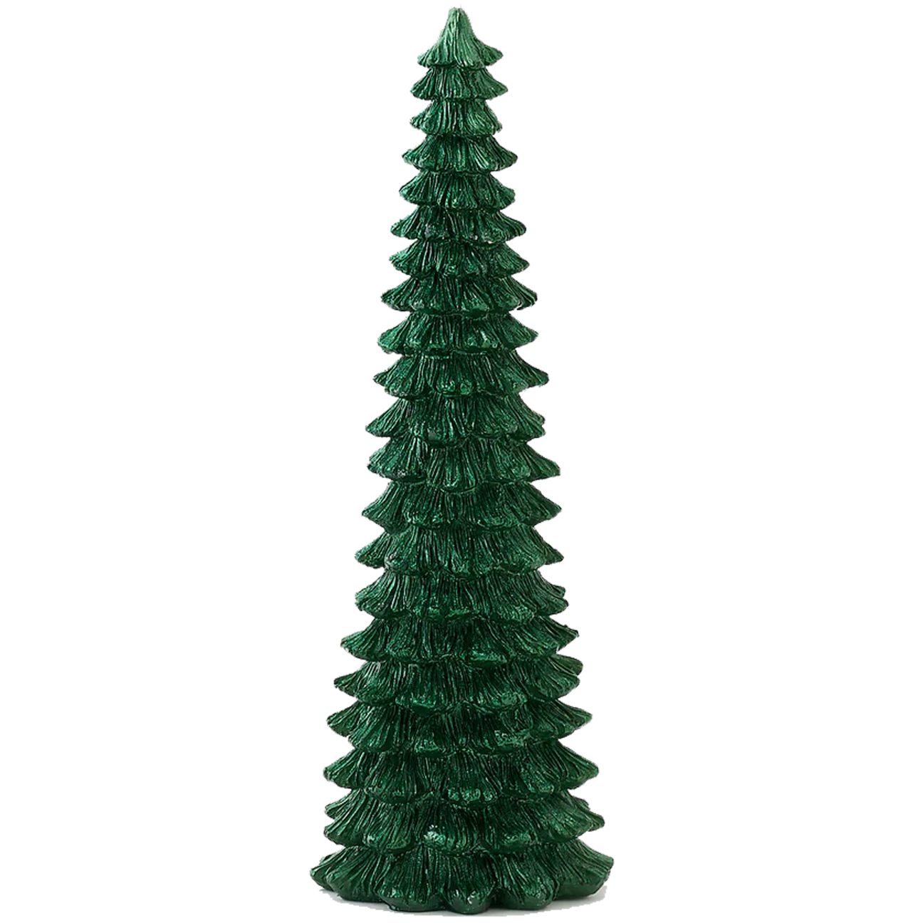 Glistening Green Tree Candle - Large - 11"