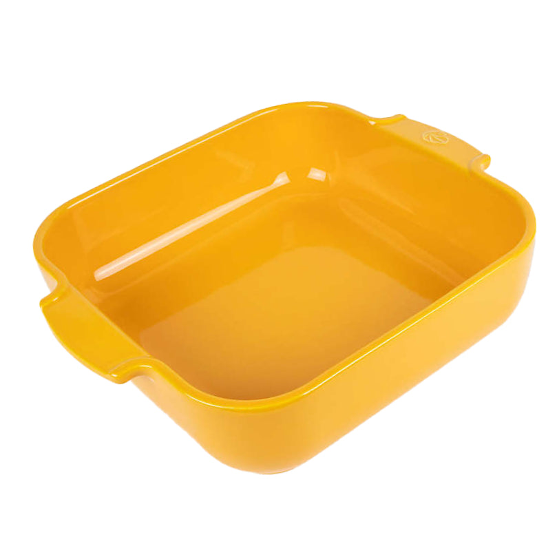 Peugeot Appolia Square Ceramic Casserole Baking Dish – 11" – Yellow Saffron